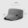 Spring Autumn Men's Flat Top Hat Sunscreen Sun Hat Outdoor Sunshade Cap for The Elderly