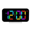Digital Alarm Clock RGB 5 Brightness 2 Alarms Adjustable Volume 10 Night Light Snooze Mode Electric Desk Clock
