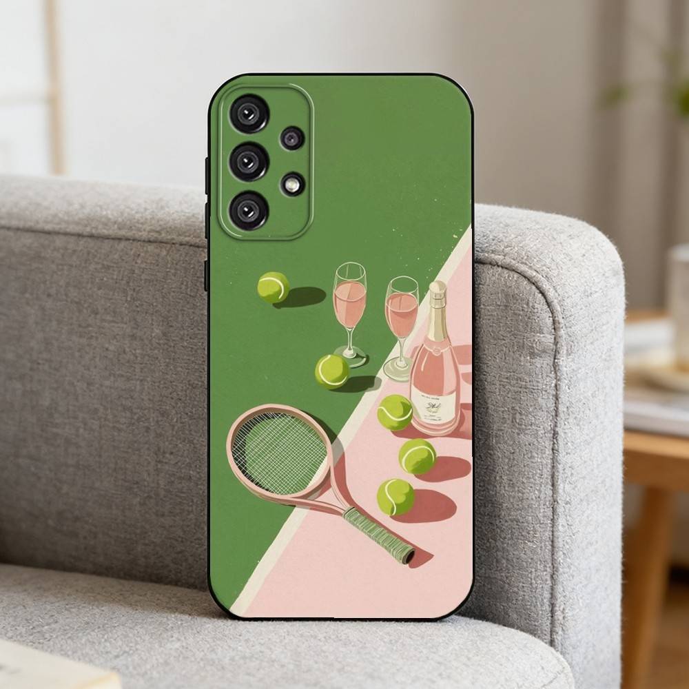 T-Tennis B-Ball S-Sport   Phone Case For Samsung S25,S24,S21,S22,S23,S30,Ultra,S20,Plus,Fe,Note,10,9,5G Black Cover
