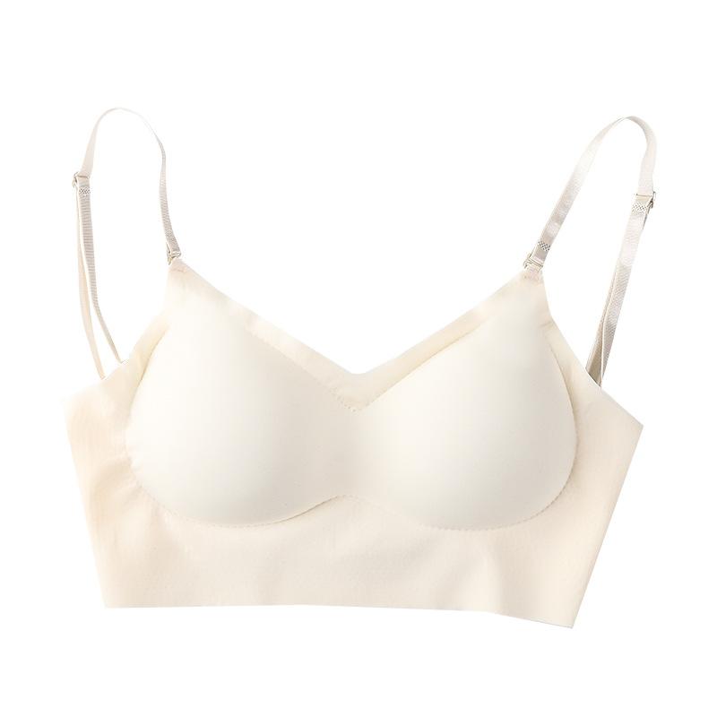 Big halter underwear, women's sling vest, gather without a trace, put on the bottom, anti-light tube top, beautiful back, sexy style