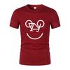 Summer New Interesting Bicycle Reverse Letters Print Men'S T -Shirt Fashion Casual Jogging Mesh Air Permeability Short Sleeves