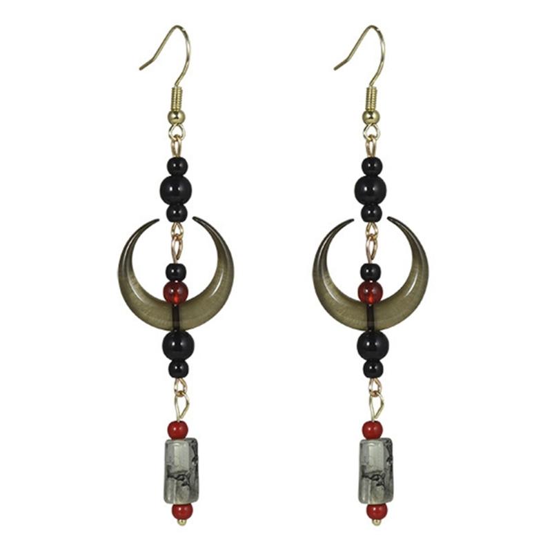 

Moon Earrings Aesthetics Earrings Chinese Style Jewelry Dangle Earrings Plastic Texture for Fashionable Youthful Women 1