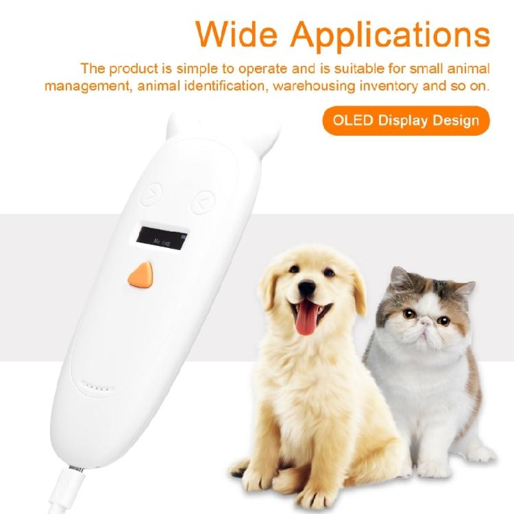 Rechargeable Animal Chip Reader With Backlits Screen Ranges Portable Scanner for Animal/Pet/Dog/Cats/Pig