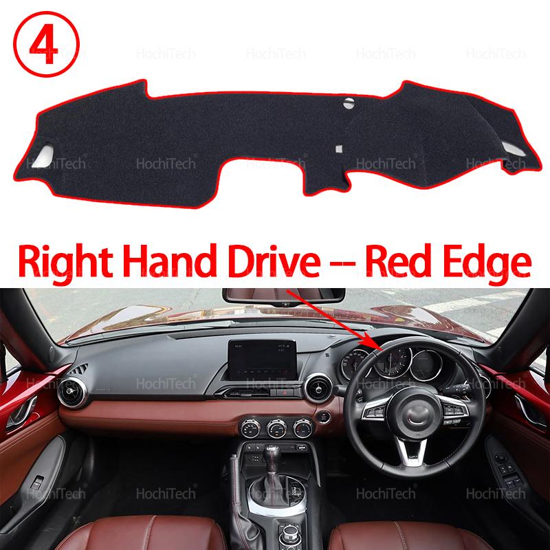 For Mazda MX-5 Roadster Miata ND 2015- Car Dashboard Cover Dash Mat Sun Shade Non-slip Pad Interior Accessories