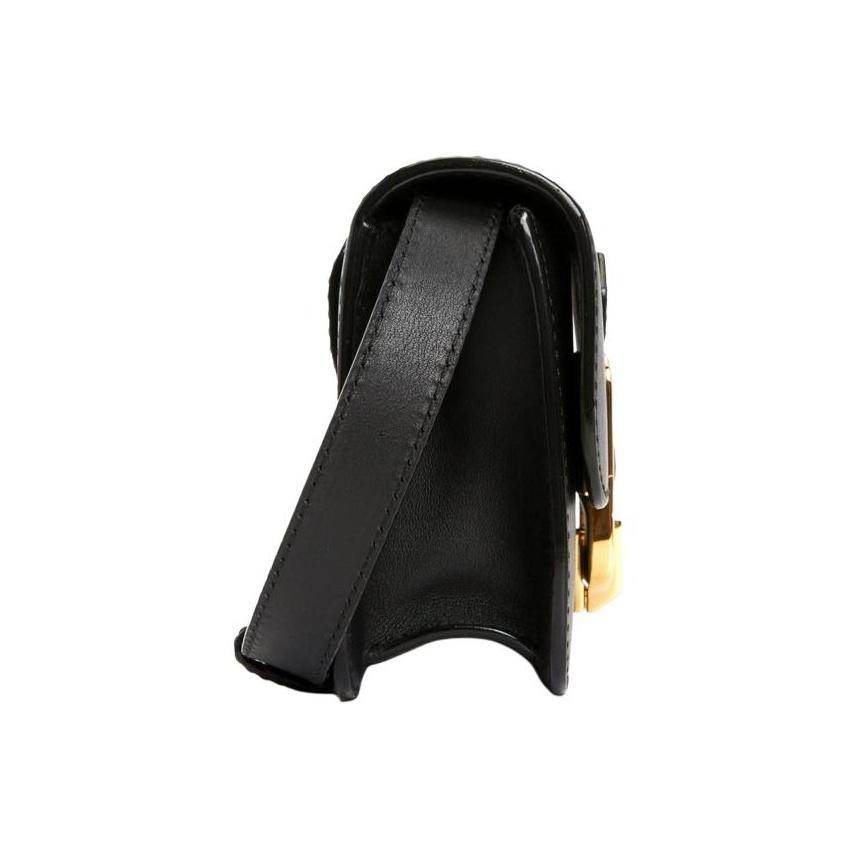 Bally Leather Crossbody Clutch Waist Bag Women Bags Black JANELLE-S-30