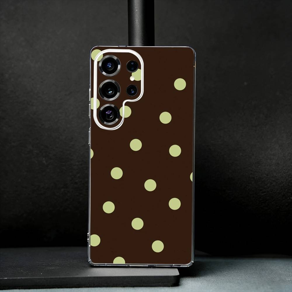 

Fashion Polka Dots Phone Case For Samsung S25,S24,S21,S22,S23,S30,Ultra,S20,Plus,Fe,Note,10,9,5G Transparent Cover Samsung S23ULTRA5G