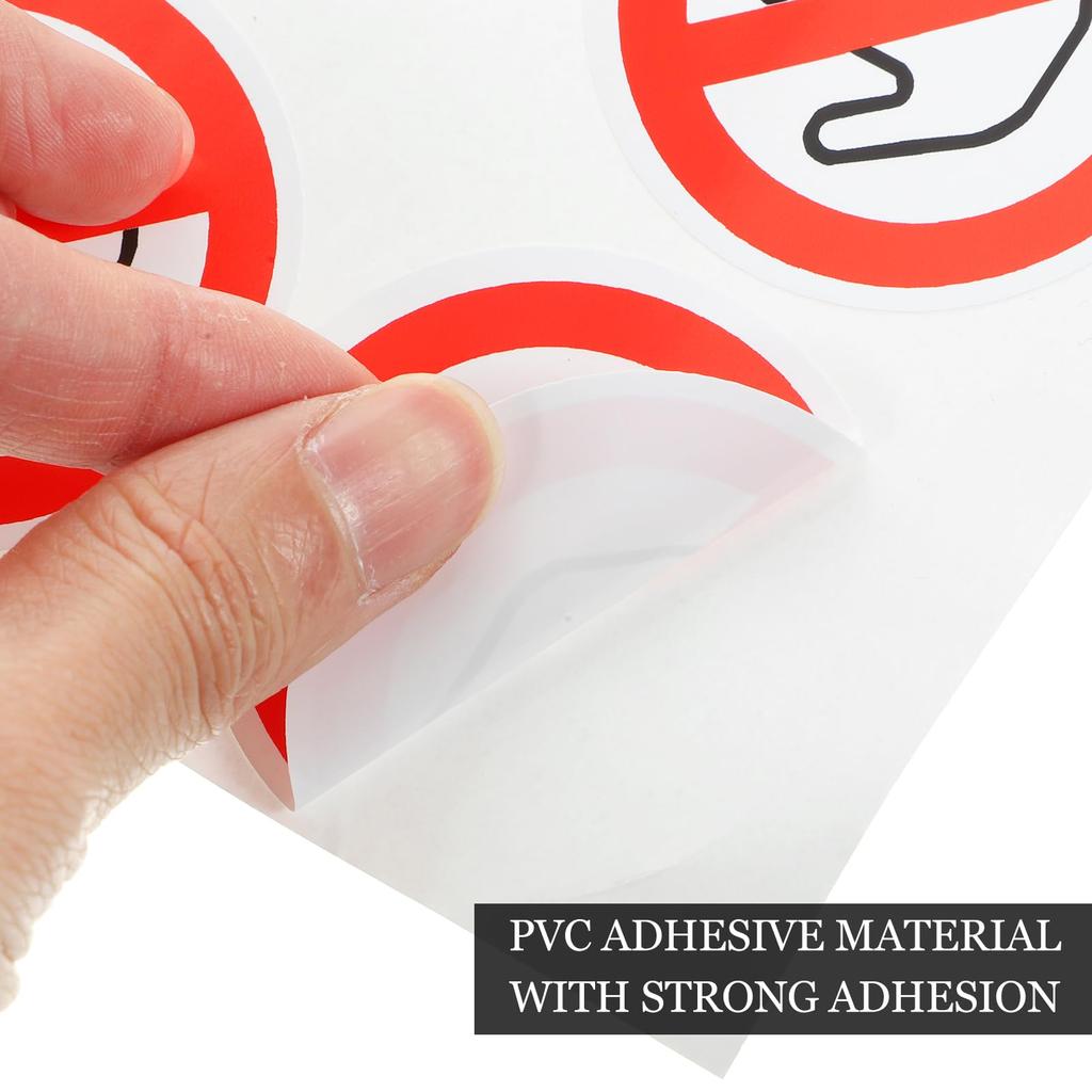 Sewrroro Label Warning Vinyl Sticker Peelable Sticker Small Sign Do Not Touch Car Decal Sticker Danger, Do Not Touch Sticker Stop Adhesive Vinyl