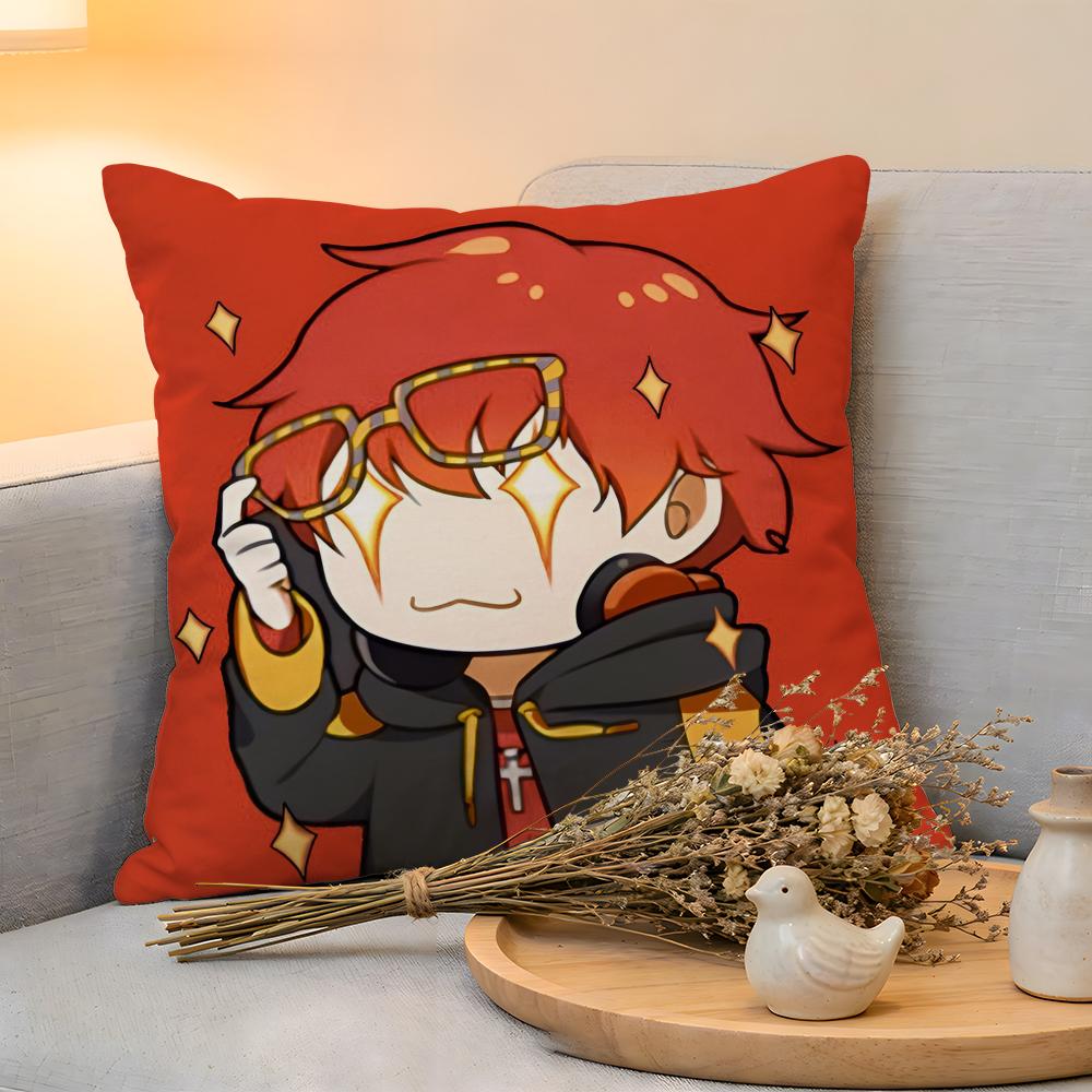

Cushion Cover Linen SkinFriendly Soft Decorative Case For Sofa Home Decor Hot Game MMystic Messenger Pillow cover 30x30cm