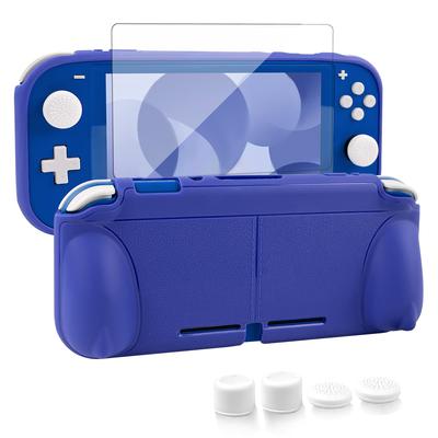 Nintendo Switch Lite 2022 TPU Full Special Thin and Easy Waterproof and Stand Includes 4 Stick Covers and 1 Screen Protector Case, 6-Piece Set, Blue,