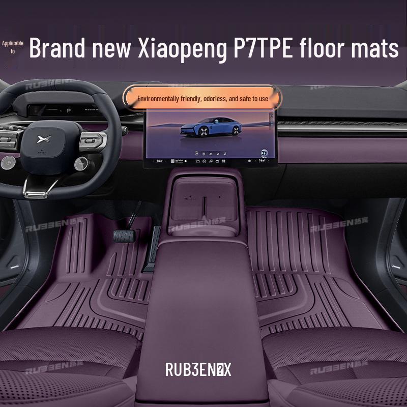 Fits 26 New Xiaopeng P7: TPE Full Surround Car Starry Sky Carpet Interior Mats