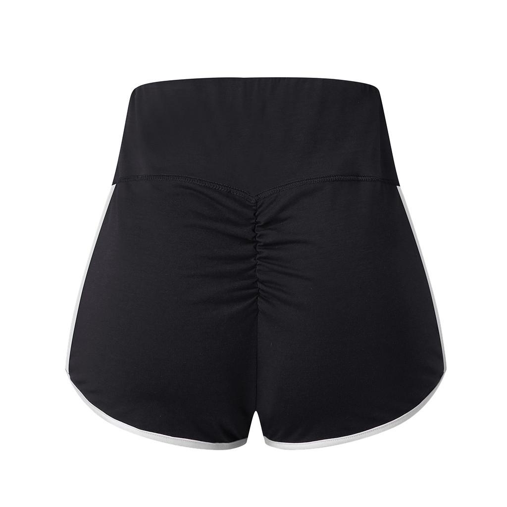 Damen Basic Radshorts Kompression Trainingsleggings Yoga Shorts Capris