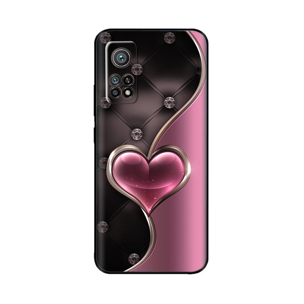 Etui na telefon Xiaomi Mi 10T Etui Butterfly Heart Miękkie etui z płynnego silikonu dla Xiaomi Mi 10T Pro Mi10T Pokrowiec dla Xiaomi 10T Pro