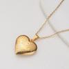 Openable Heart-shaped Sun Sunflower Pattern Photo Box Pendant Necklace