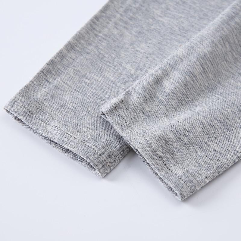 Elastic Solid Color Girls' Leggings - Versatile, Comfortable, Thin Long Pants for Spring & Autumn