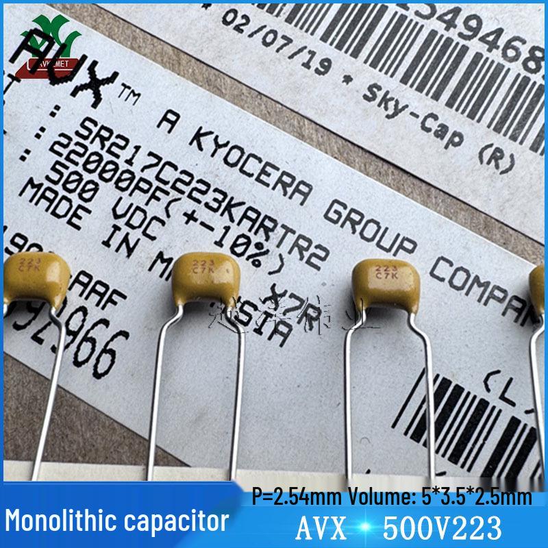 500V SR217 223K MLCC Metal Film Ceramic Capacitor