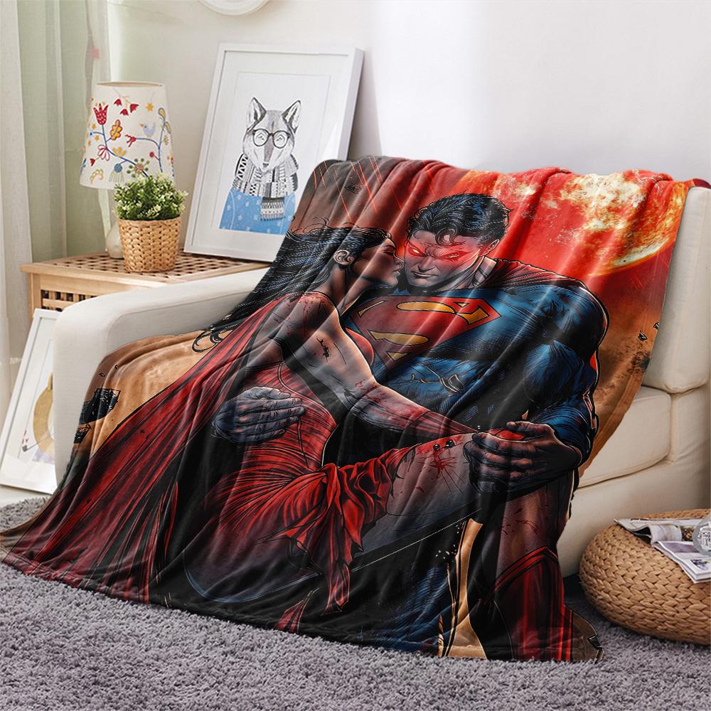 

Superman flannel blanket, classic for home lounge, ideal gift for DC fans 75x90cm