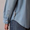 Calvin Klein American Vintage Casual Light Blue Washed Cotton Loose Denim Shirt Women shirts 47D752G