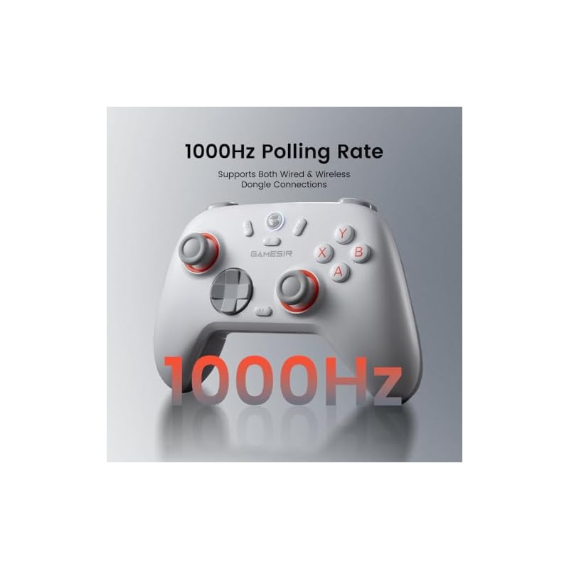 GameSir Nova Lite2 PC Controller, Wired and Wireless (Bluetooth, 2.4GHz), Turbo/Macro & Loop Functions, 1000Hz Polling Rate Gamepad, Compatible with