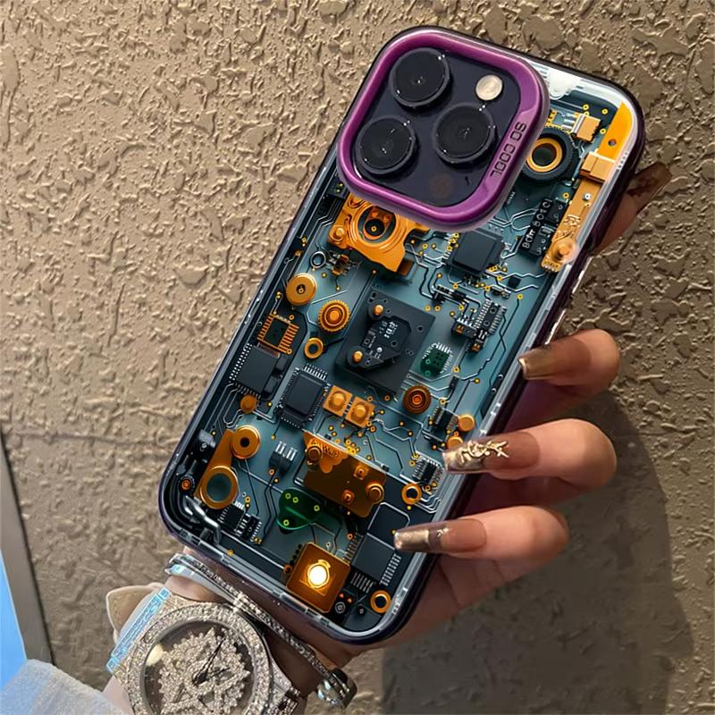 Advanced Circuit Board Electroplate Phone Case For Xiaomi Mi 15 T Pro 14T 13T 12T Mi 17 Pro 15 14 13 12 11 Lite 5G Back Cover