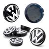 For VOLKSWAGEN VW 4pcs 55mm 65mm Car Wheel Center Caps Hubcap Cover Accessoreies For Volkswagen VW R Line GTI Golf 5 7 Caddy Pas