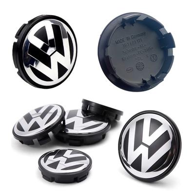 2026 Het För VW VOLKSWAGEN 4st 56mm 65mm Bilfälgscenterkåpor Navkapsel för VW Volkswagen Jetta MK5 Golf Passat styling 3