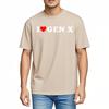 Men tshirt Anime Cotton Tshirt for man Brand summer For men t shirt I Love Gen X Short Sleeve Relaxed Fit Oneck Top tees
