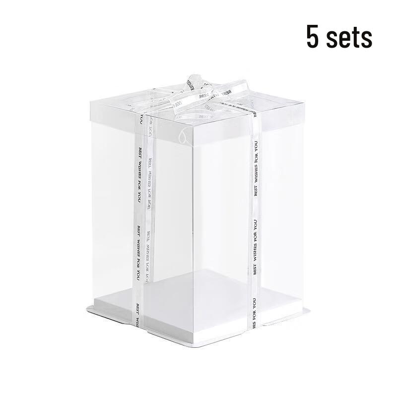 

Transparent Cake Boxes with Trays