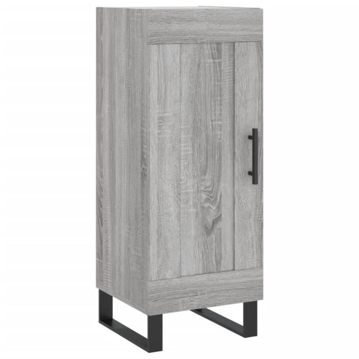VidaXL Buffet Sonoma Grey 34.5x34x90 Cm Engineered Wood 830474
