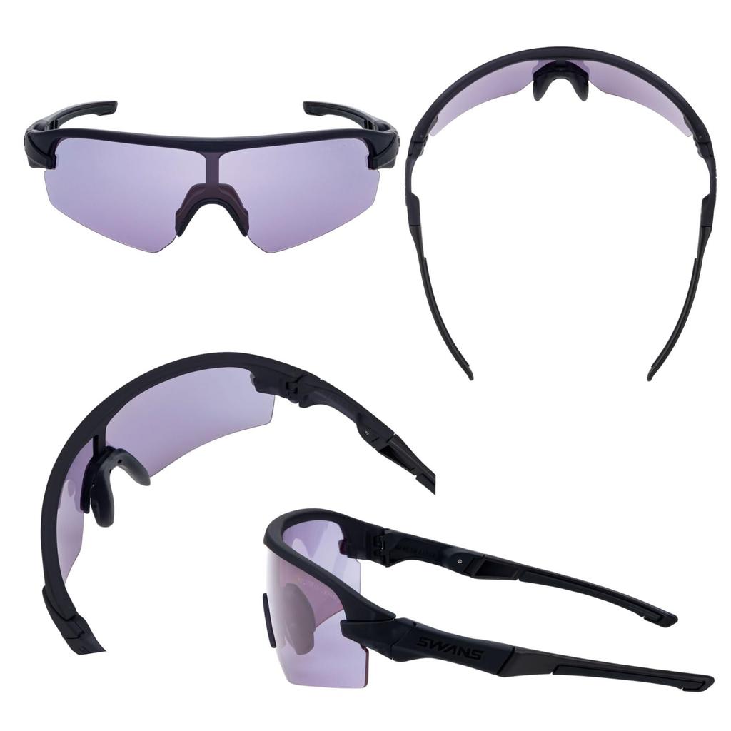 Sports Sunglasses STRIX STX MBK Made in Japan Normal Lens Matte Straight Gray [SWANS] D.A. DA-0018 Black/ULTRA