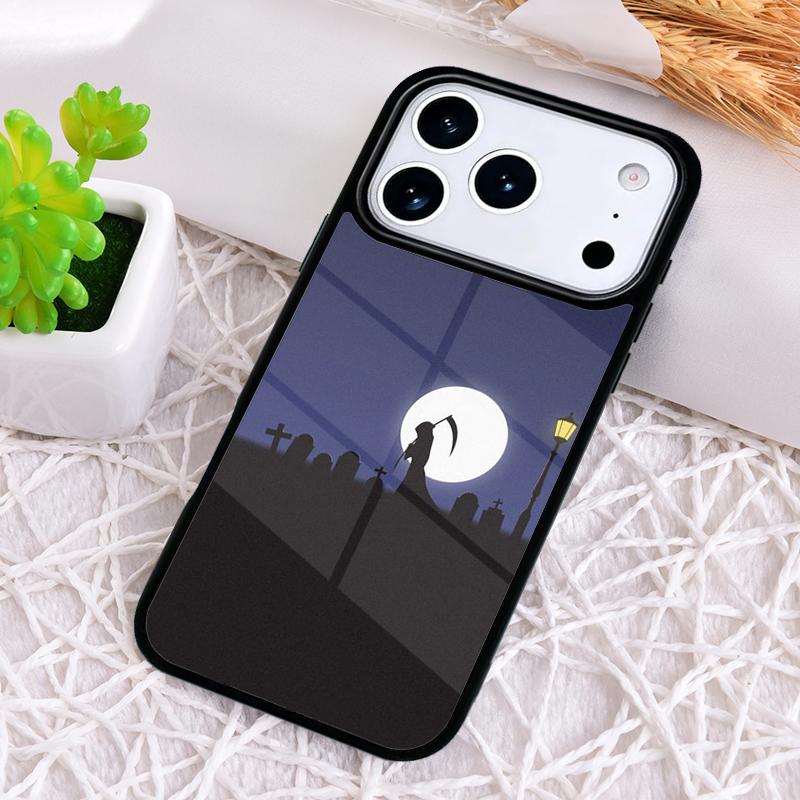 Reaper Skull Skeleton Shockproof Phone Case for iPhone 17 Air 16e 15 11 12 14 13 Pro Max Cover Coque