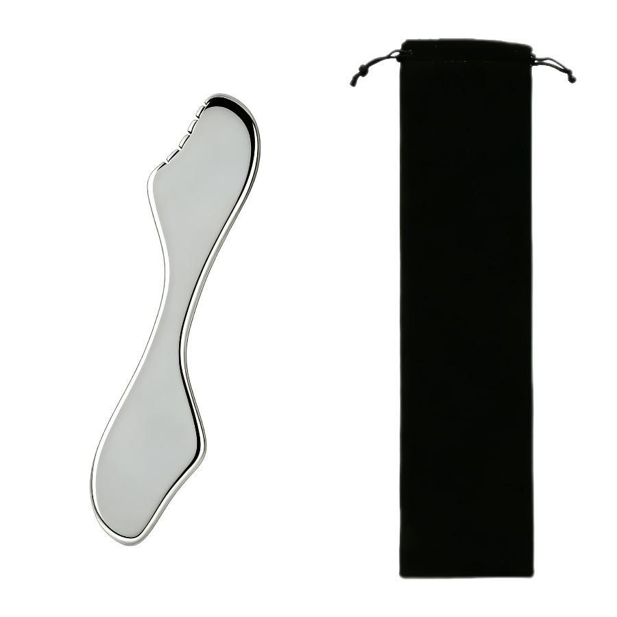 Stainless Steel Gua Sha for Face & Body, Lymphatic Drainage & Lifting Massager, Anti-Puffiness Skin Care Tool