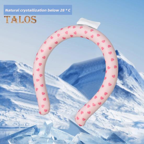 Portable Neck Cooling Tube Summer Wearable Neck Cooler Lightweight Reusable Ice Cold Ring Outdoor Heatstroke Prevention Neck Wrap Collar