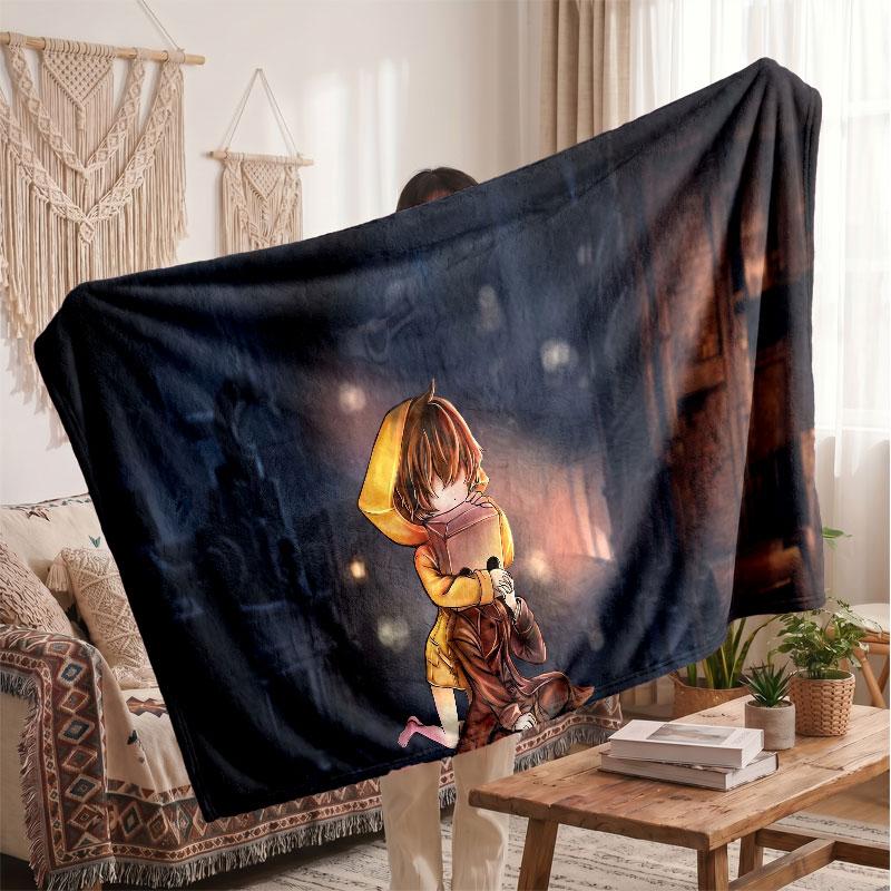 Warm Flannel BlanketLittle Nightmares Six Mono Soft Cozy Throw Blanket for Bedroom Couch