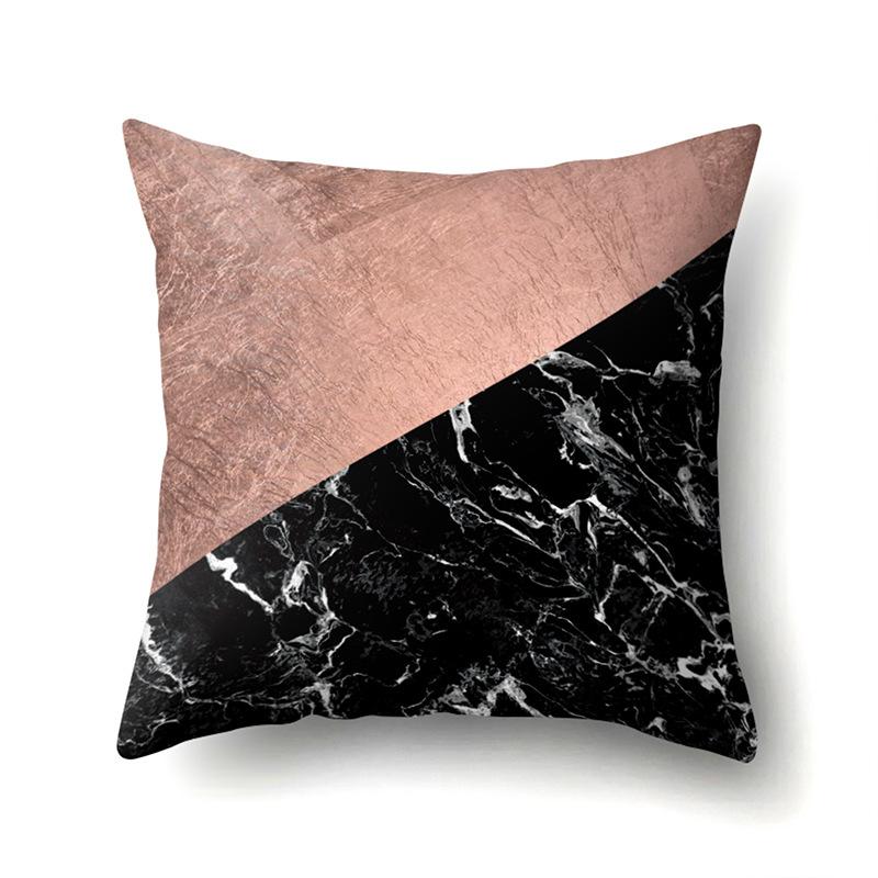 Polyester Pillow Case Automobile Decoration Home Printed Pillow Case Waist Cushion Cover Car Cushion Head Cushion Cover