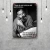 Ernest Hemingway Retro Vintage Tin Sign Poster Decorative Plaque Metal Plate Wall Decor