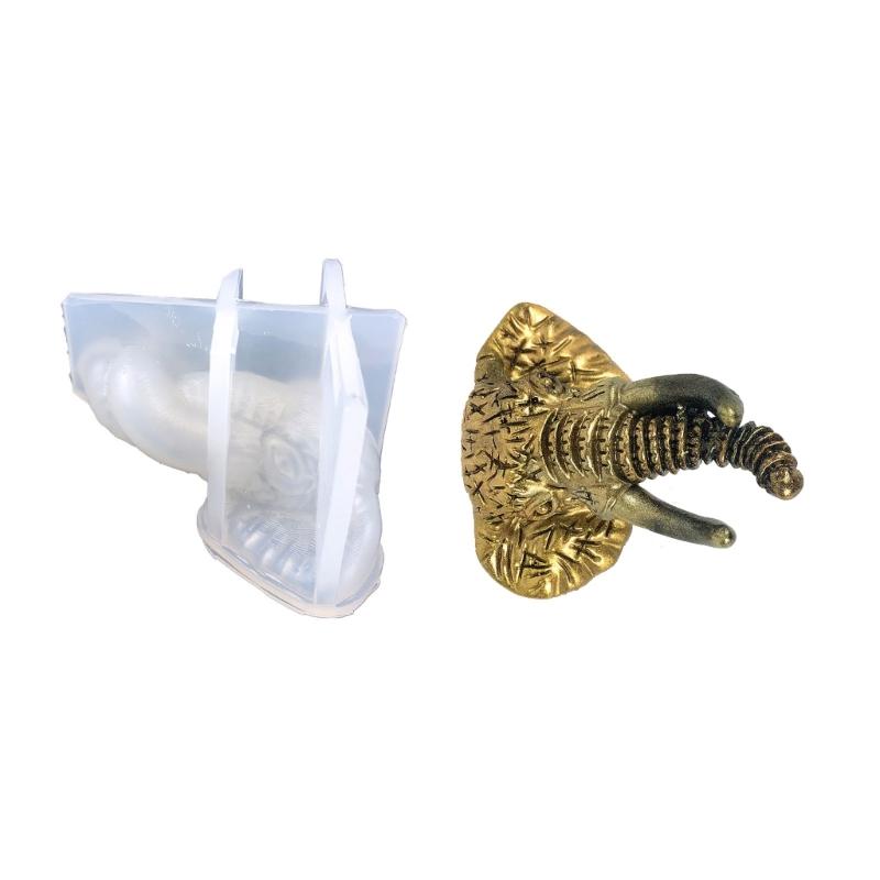 

Stereo Wall Hanging Silicone Mould Valentines Elephant Decor Mold DIY Desktop Ornaments Pendant Epoxy Resin Mold 1 чистый