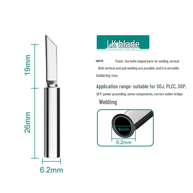 Anlixin 936A Lead-Free Bent Horseshoe Soldering Iron Tip for 937A Station
