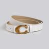 High-end Women's Belt Women's C Buckle Versatile Fashion Commuter PU Imitation Leather Belt Women's Belt