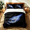 Edmonton Oilers (5) 3pc Set Suitable for Master Bedrooms Soft and Comfortable an Ideal Gift for Family and Friends Includes One Duvet Cover and Two Pi