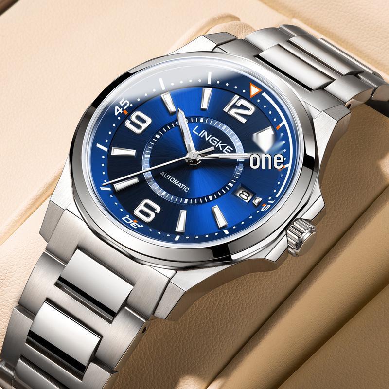 

Мужские автоматические светящиеся водонепроницаемые спортивные часы Lingke швейцарского качества - Идеальный подарок на день рождения