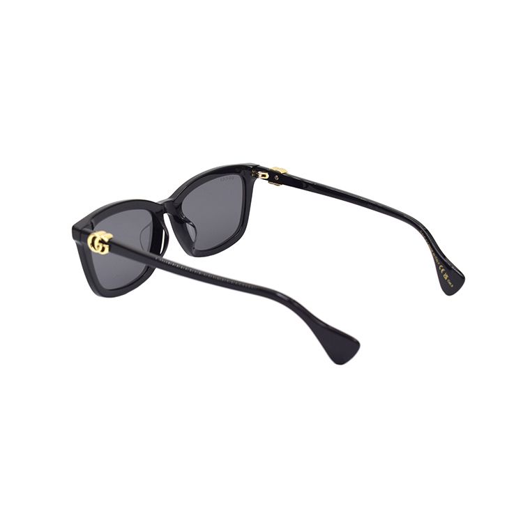 Gucci Logo Rectangle Sunglasses Women Sunglasses Black GG1596SK