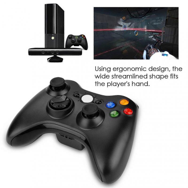 Gamepad For Xbox 360 Controller Joystick Wireless Controller Bluetooth Wireless Game(Black)