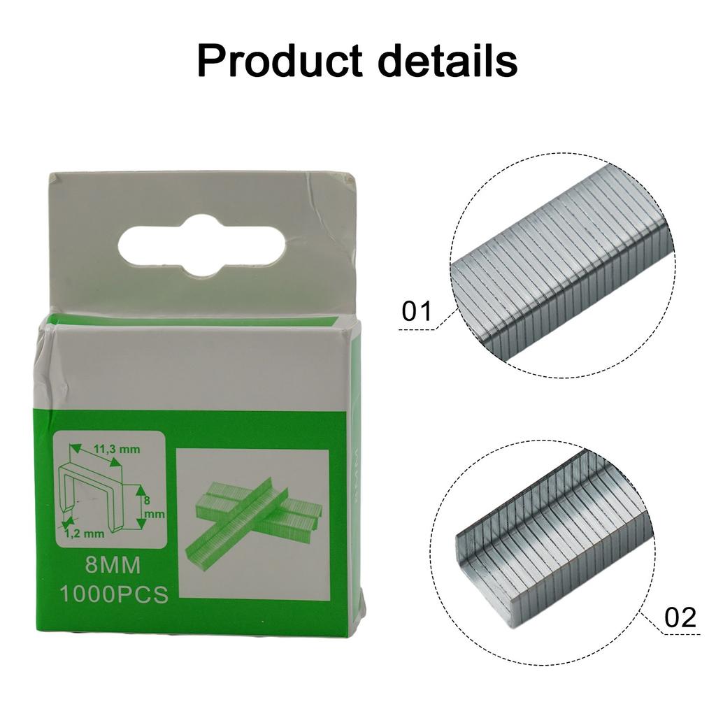1000pcs/Box U/ T/ Door Nail Manual Nail Shaped Stapler For DIY Wood Furniture Processing Manual Staple Household Use Hand Tool