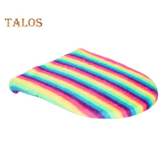 

Чехол на крышку унитаза, мягкий, плюшевый, цветной, для ванной комнаты, подушка для сиденья унитаза, нескользящая, универсальная, бархатная, коврик для унитаза