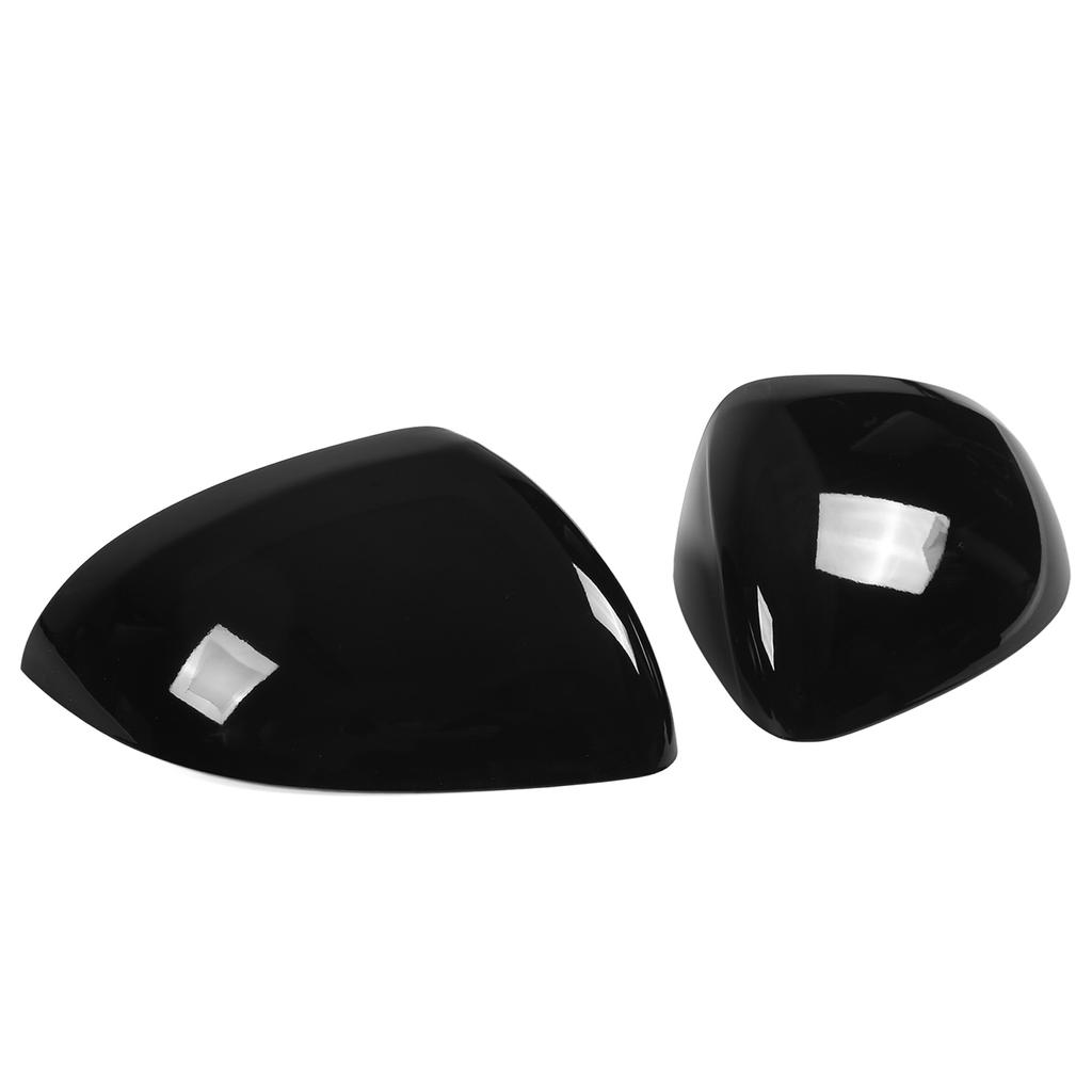 Pair Rearview Mirror Cover Glossy Black Exterior Protector Replacement for Mercedes?Benz C?Class