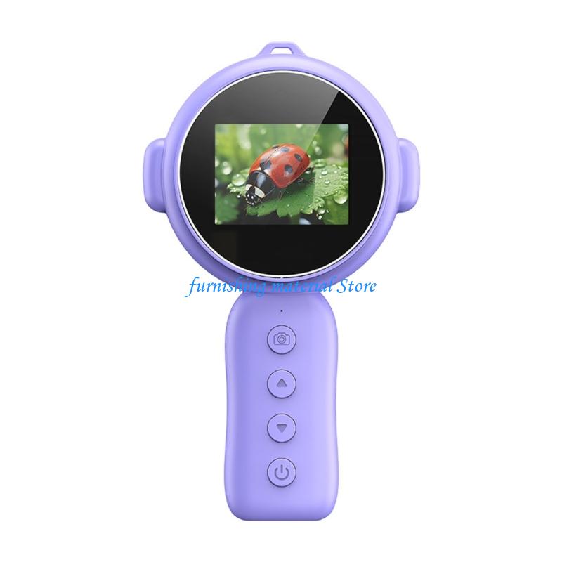 Y5GD Digital Microscope 2inch Color Screen 500x Magnification Portable Handheld Glass with LED Lights for Kids