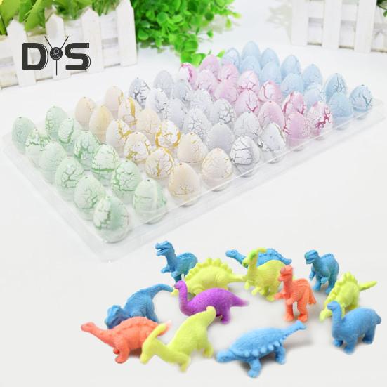 60Pcs Easter Dinosaur Egg Hatching Toy Kids Toddlers Boys Girls Dino Birth Growing Toy Classroom Students Exchange Gift Party Favors