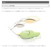 Keitech Baby T-Bone Spinnerbait Double Willow (DW) 3/8oz #001 Black