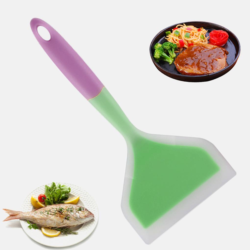 Non-stick Silicone Spatulas Beef Meat Egg Kitchen Scraper Wide Pizza Shovel