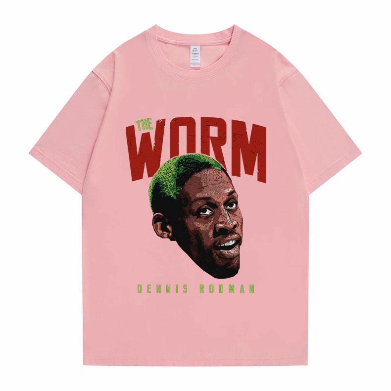 Hot New The Worm Dennis RodUnisex Graphic Tees Unisex Women Hip Hop Tshirt Boys Basketball Tshirt Male Loose T Shirts Unisex Streetwear